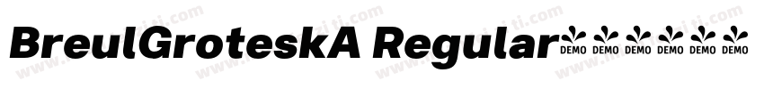 BreulGroteskA Regular字体转换